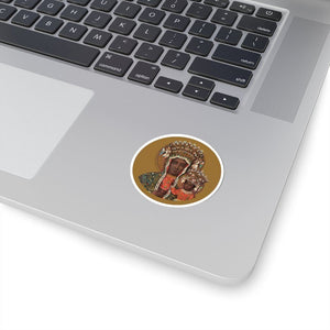 Black Madonna of Czestochowa Circle Sticker -  - Polish Shirt Store