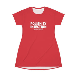 Polish By Injection All Over Print T-Shirt Dress -  - Polish Shirt Store