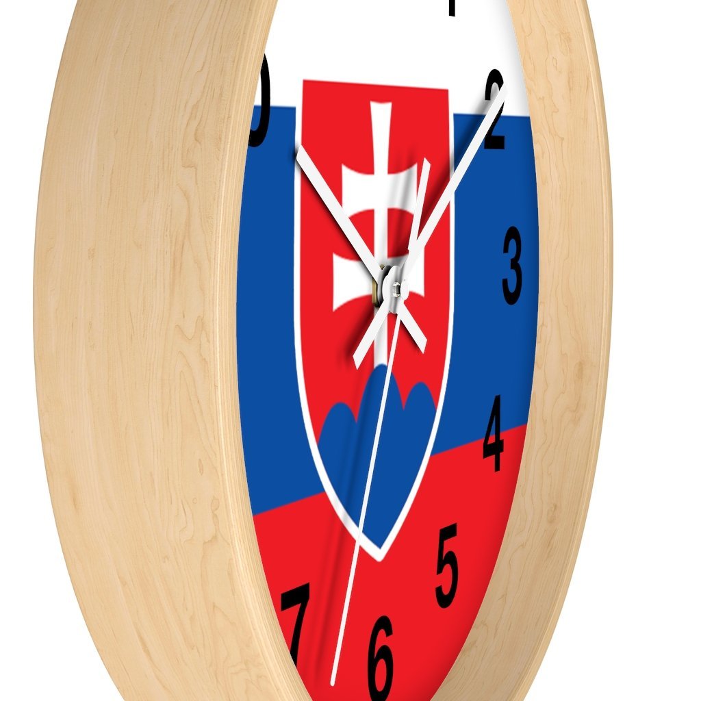 Slovakia Coat Of Arms Wall Clock Home Decor Printify   