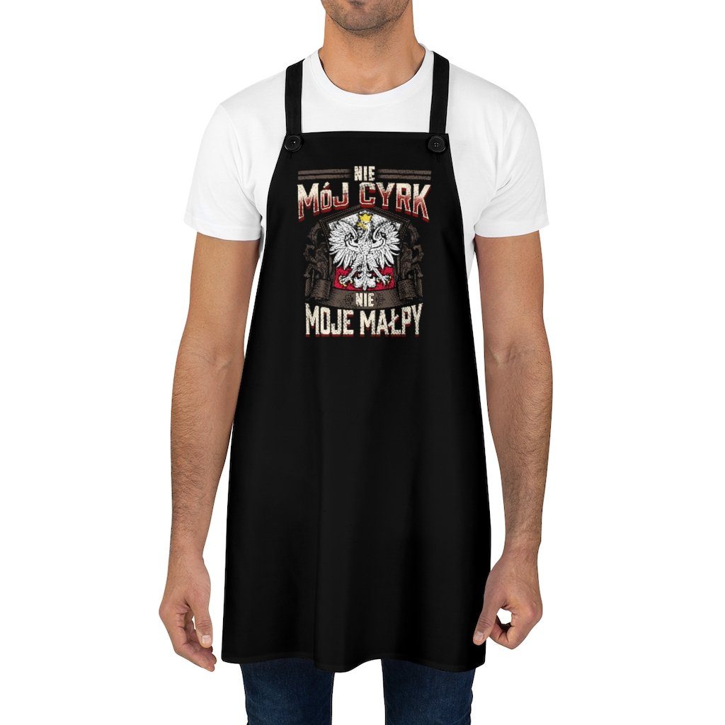 Not My Circus Poly Twill Apron Accessories Printify   