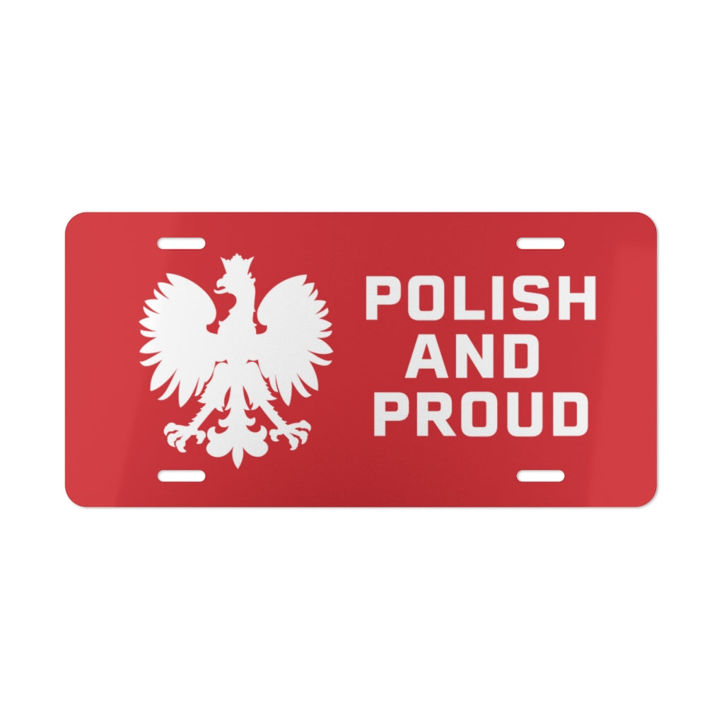 Polish And Proud Vanity Plate Accessories Printify 12&quot; × 6&quot;  