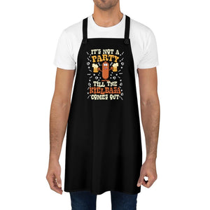 It's Not A Party Till The Kielbasa Comes Out Poly Twill Apron -  - Polish Shirt Store