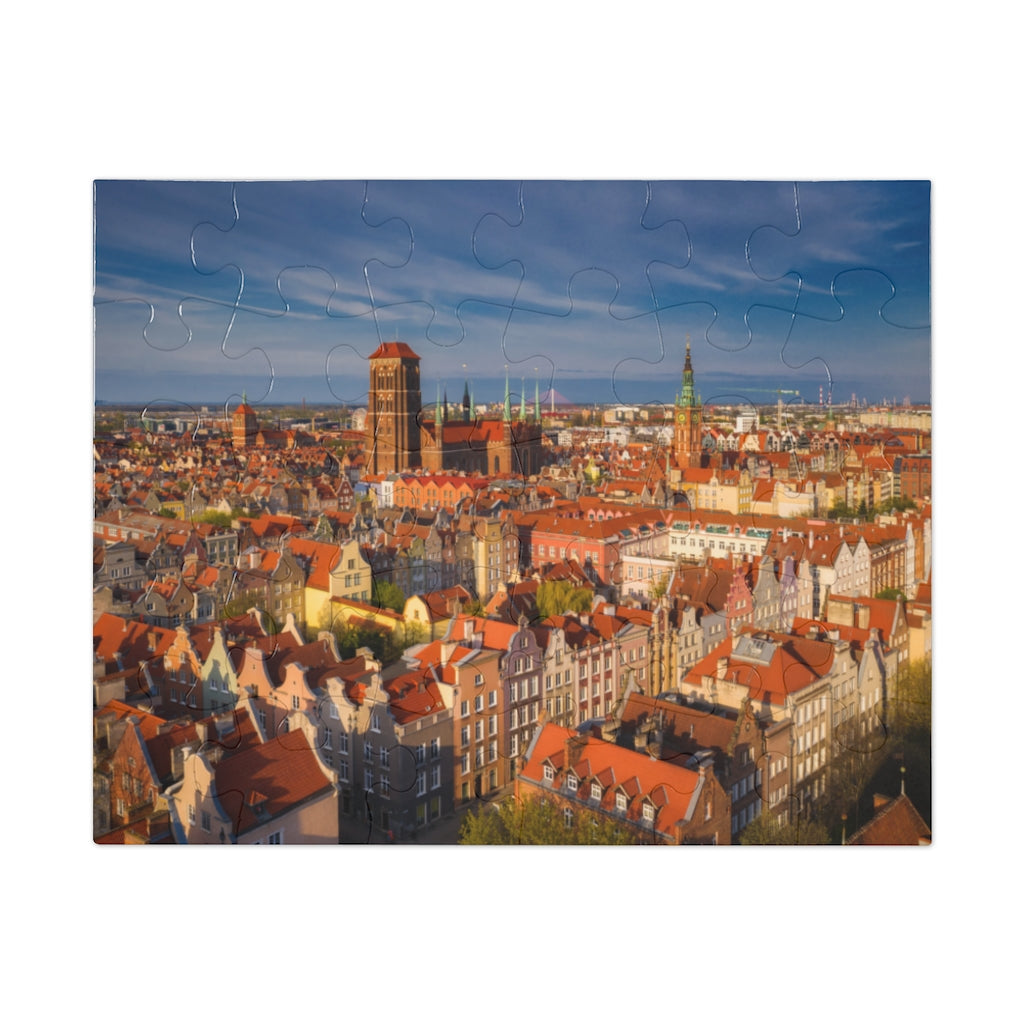 Gdansk Poland Old Town Jigsaw Puzzle Puzzle Printify 9.6" × 8" (30 pcs)  