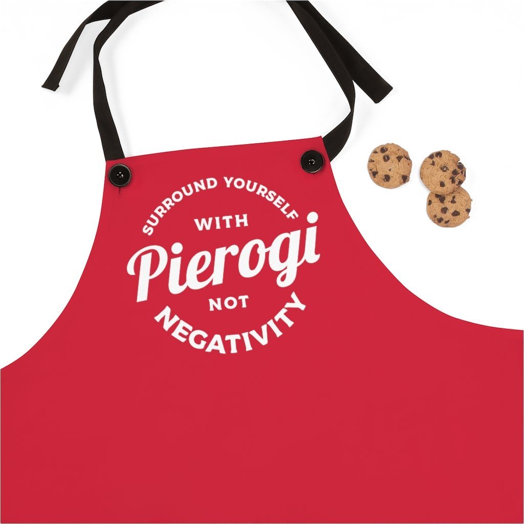 Surround Yourself With Pierogi Poly Twill Apron Accessories Printify One Size  