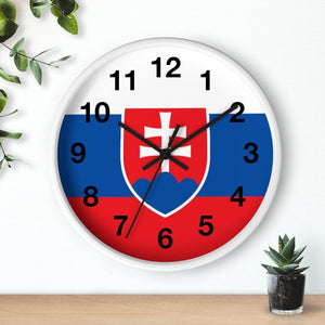 Slovakia Coat Of Arms Wall Clock -  - Polish Shirt Store