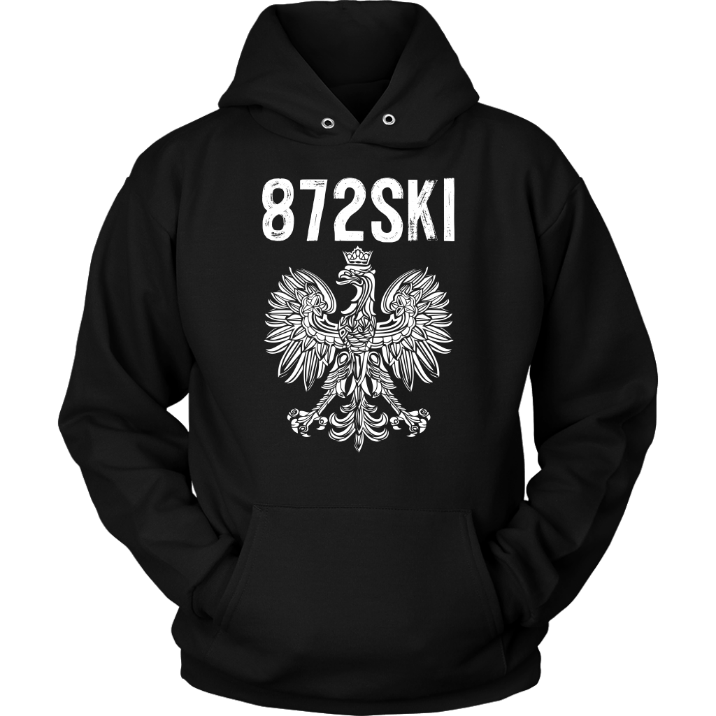 872SKI Illinois Polish Pride T-shirt teelaunch Unisex Hoodie Black S