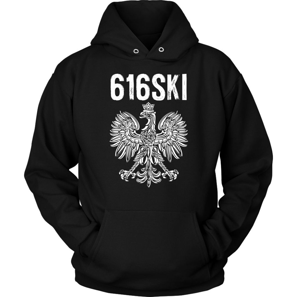 616SKI Grand Rapids Michigan Polish Pride T-shirt teelaunch Unisex Hoodie Black S