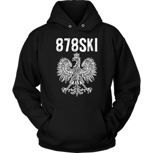 878SKI Pennsylvania Polish Pride - Unisex Hoodie / Black / S - Polish Shirt Store