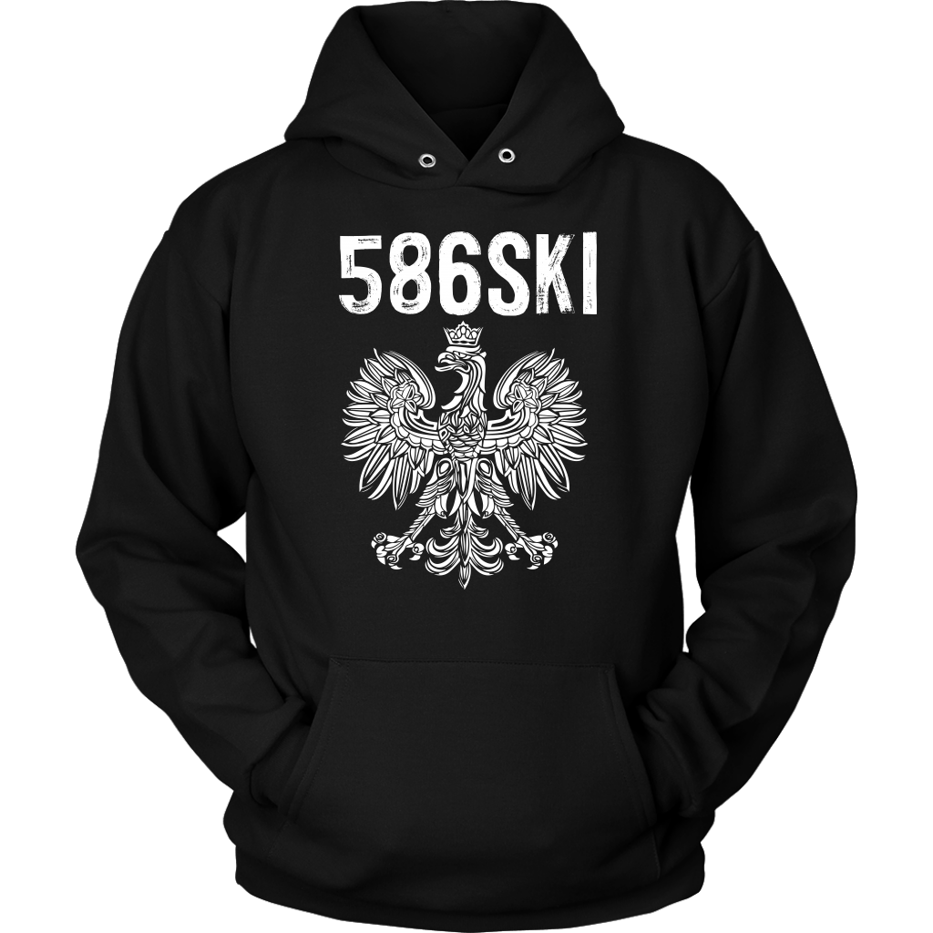 586SKI Warren Michigan Polish Pride T-shirt teelaunch Unisex Hoodie Black S