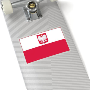 Polish Coat of Arms Flag Sticker -  - Polish Shirt Store