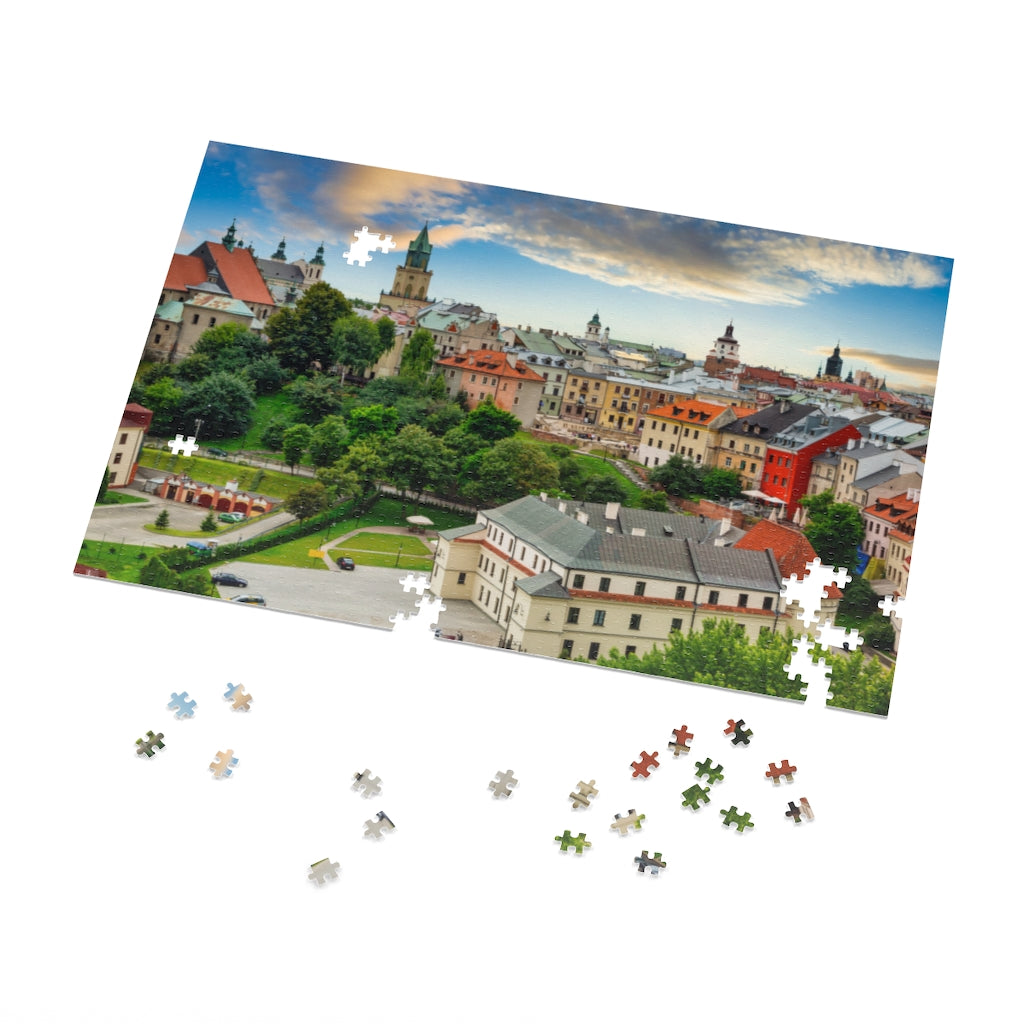 Lublin Old Town Jigsaw Puzzle Puzzle Printify 29.25&quot; × 19.75&quot; (1000 pcs)  