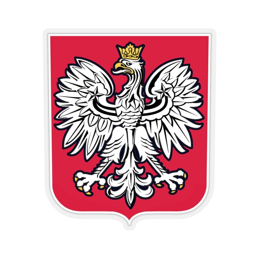 Polish Coat Of Arms Sticker Paper products Printify 3x3" Transparent 