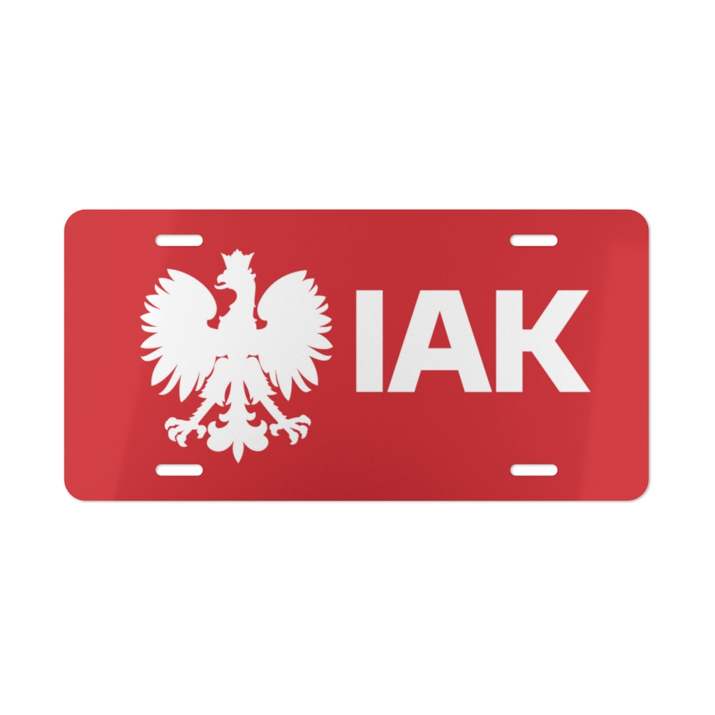 IAK Surname Ending Vanity Plate Accessories Printify 12" × 6"  