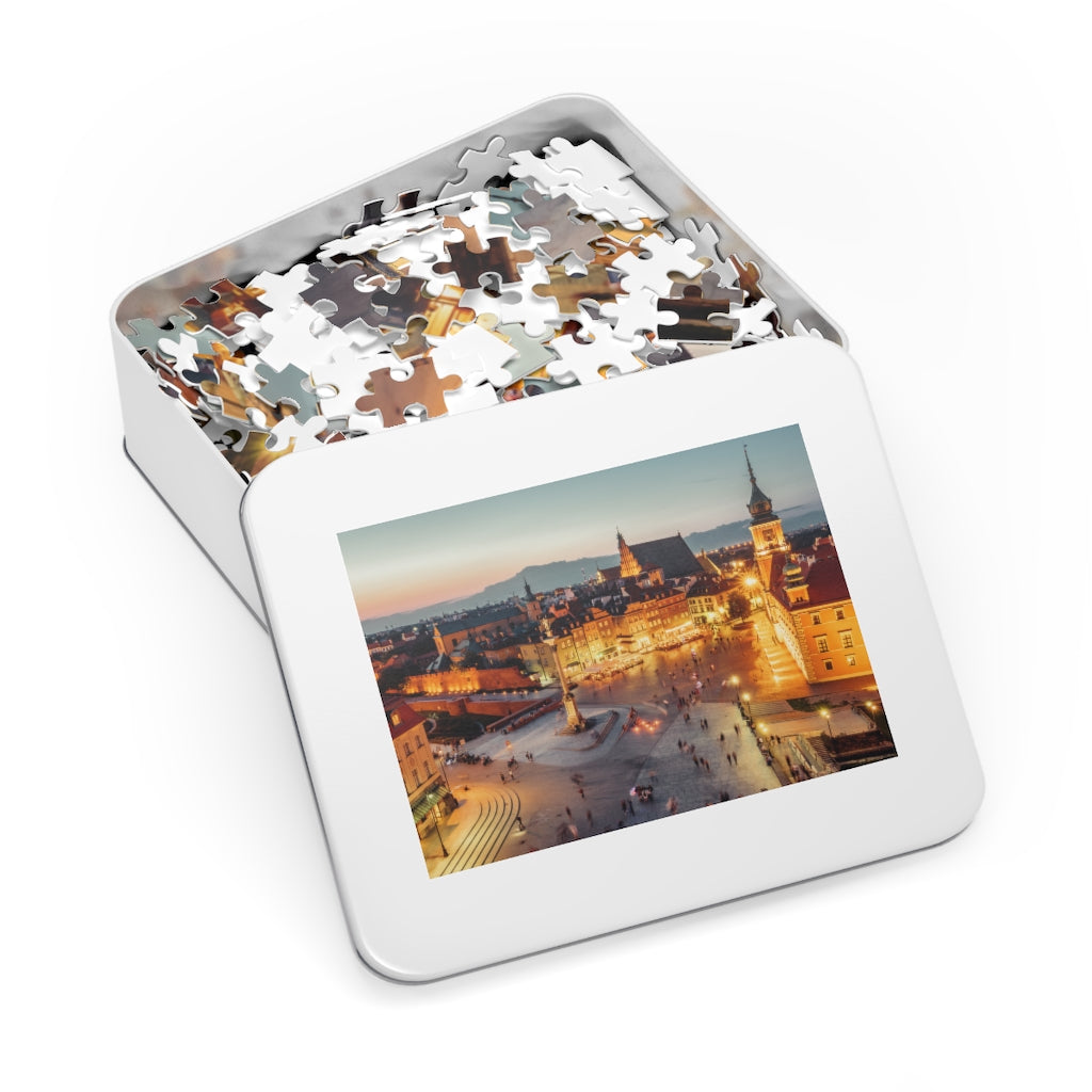 Castle Square Warsaw Poland Jigsaw Puzzle Puzzle Printify   