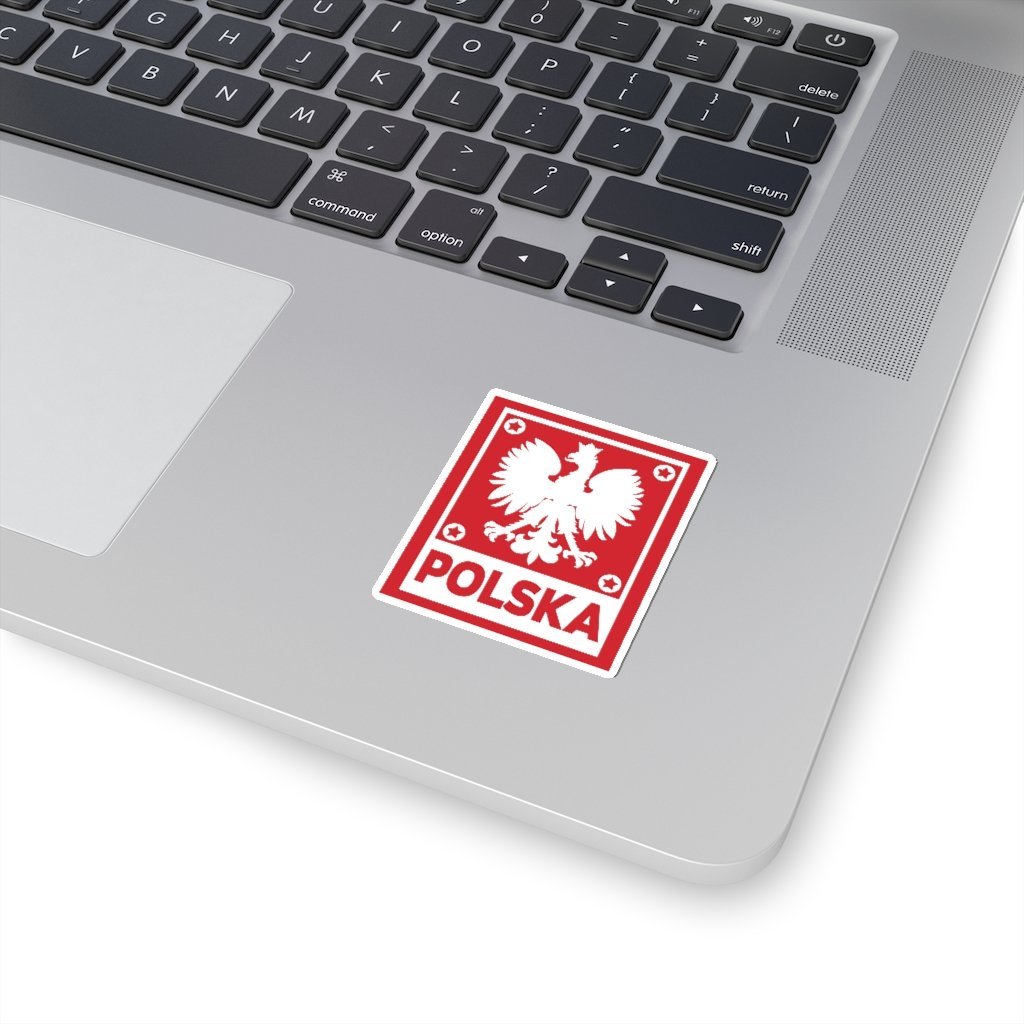 Polska Polish Eagle Sticker Paper products Printify   