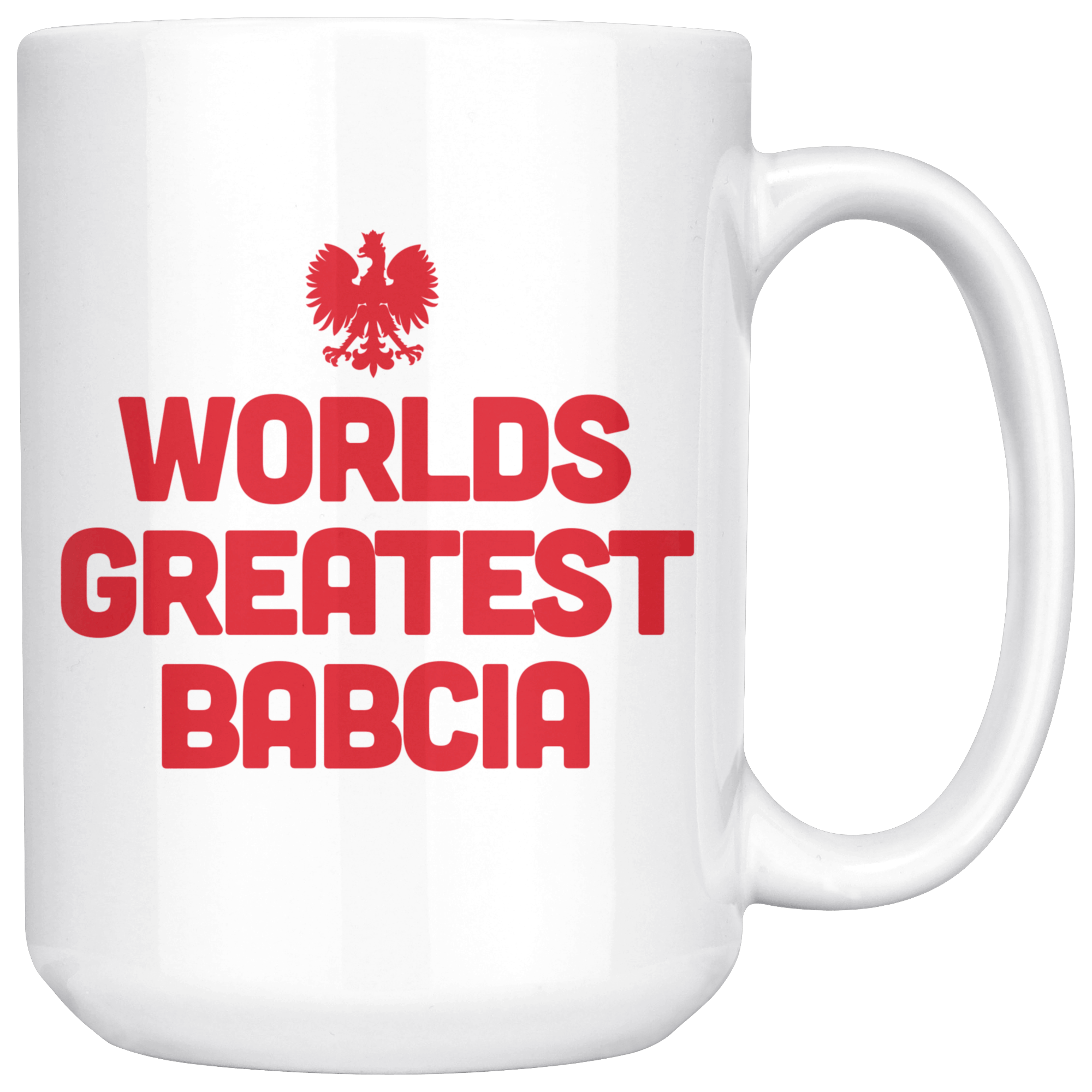 World's Greatest Babcia Coffee Mug Drinkware teelaunch White  