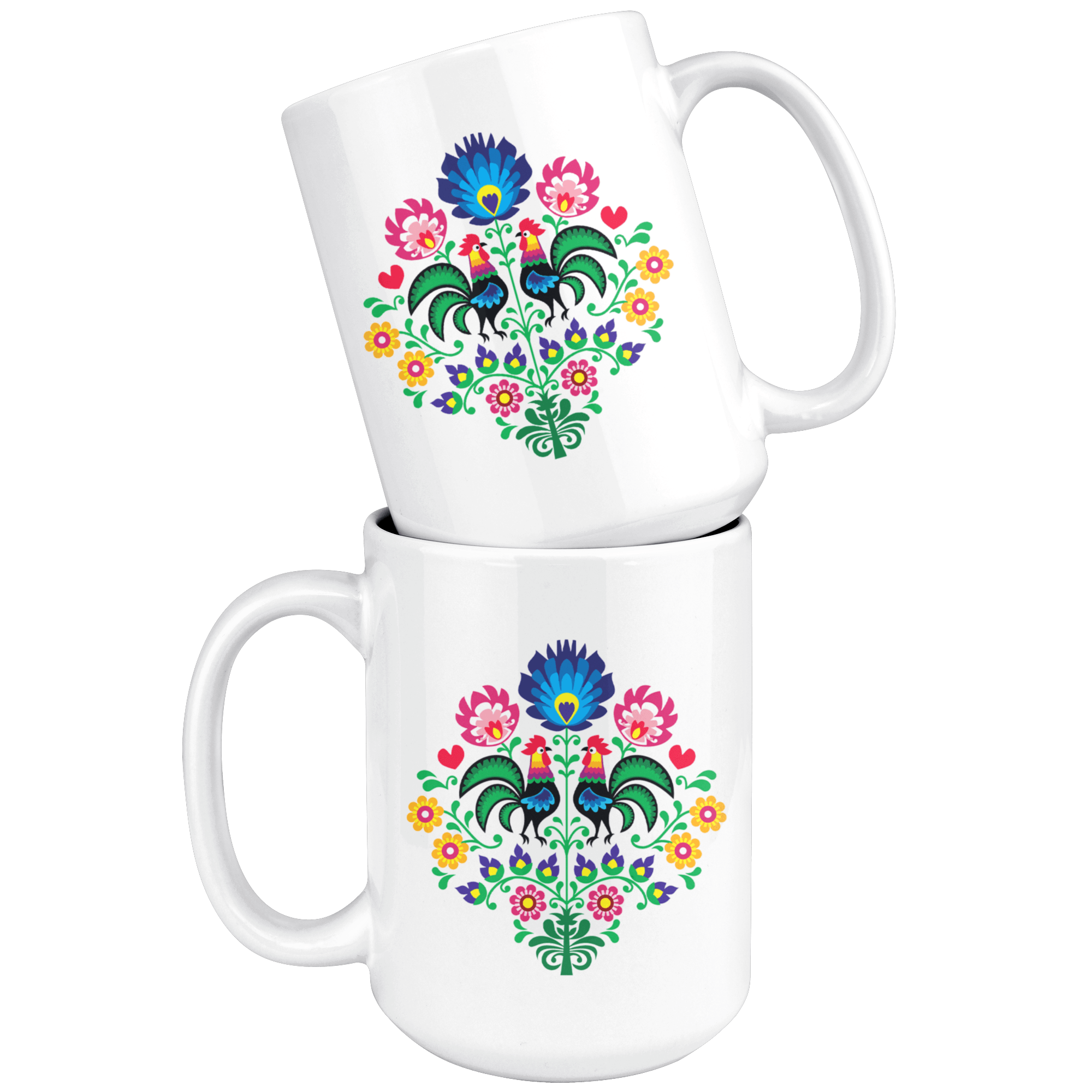 Polish Wycinanki Coffee Mug Drinkware teelaunch   