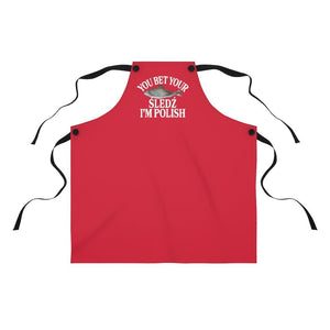 You Bet Your Sledz Poly Twill Apron -  - Polish Shirt Store