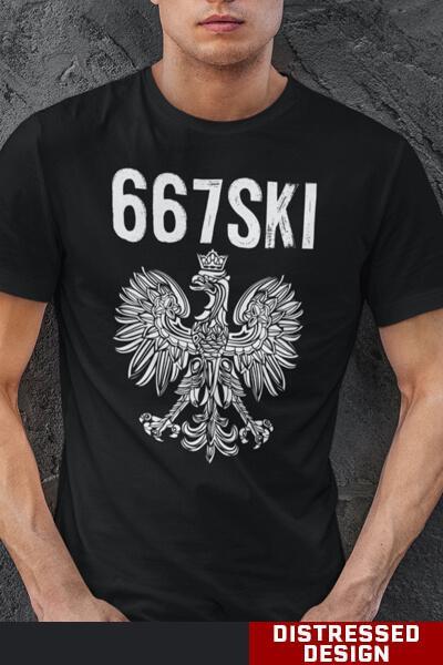 Maryland Area Code 667 Polish Pride T-shirt teelaunch   