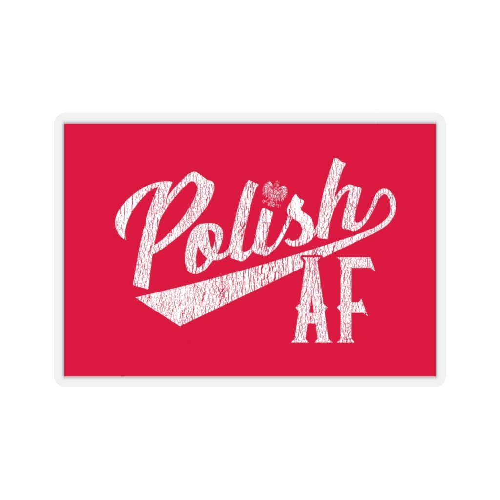 Polish AF Die-Cut Sticker Paper products Printify 2x2" Transparent 