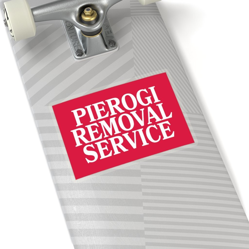 Pierogi Removal Service Die-Cut Sticker Paper products Printify   