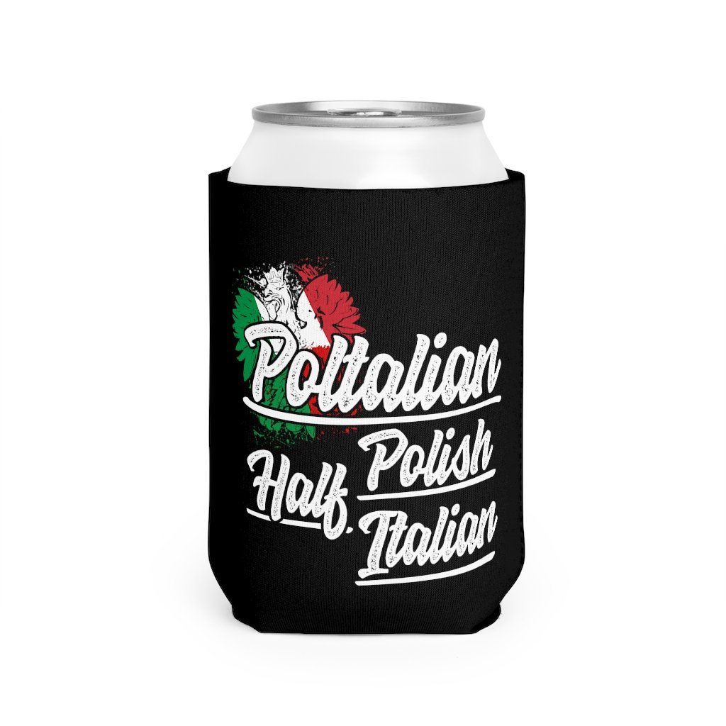 Poltalian Can Cooler Sleeve Accessories Printify White One size 