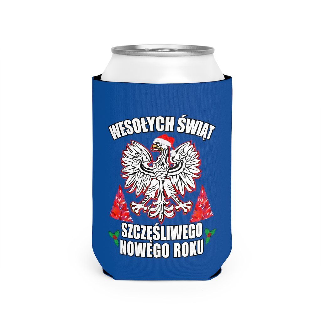 Wesolych Swiat Can Cooler Sleeve Accessories Printify White One size 