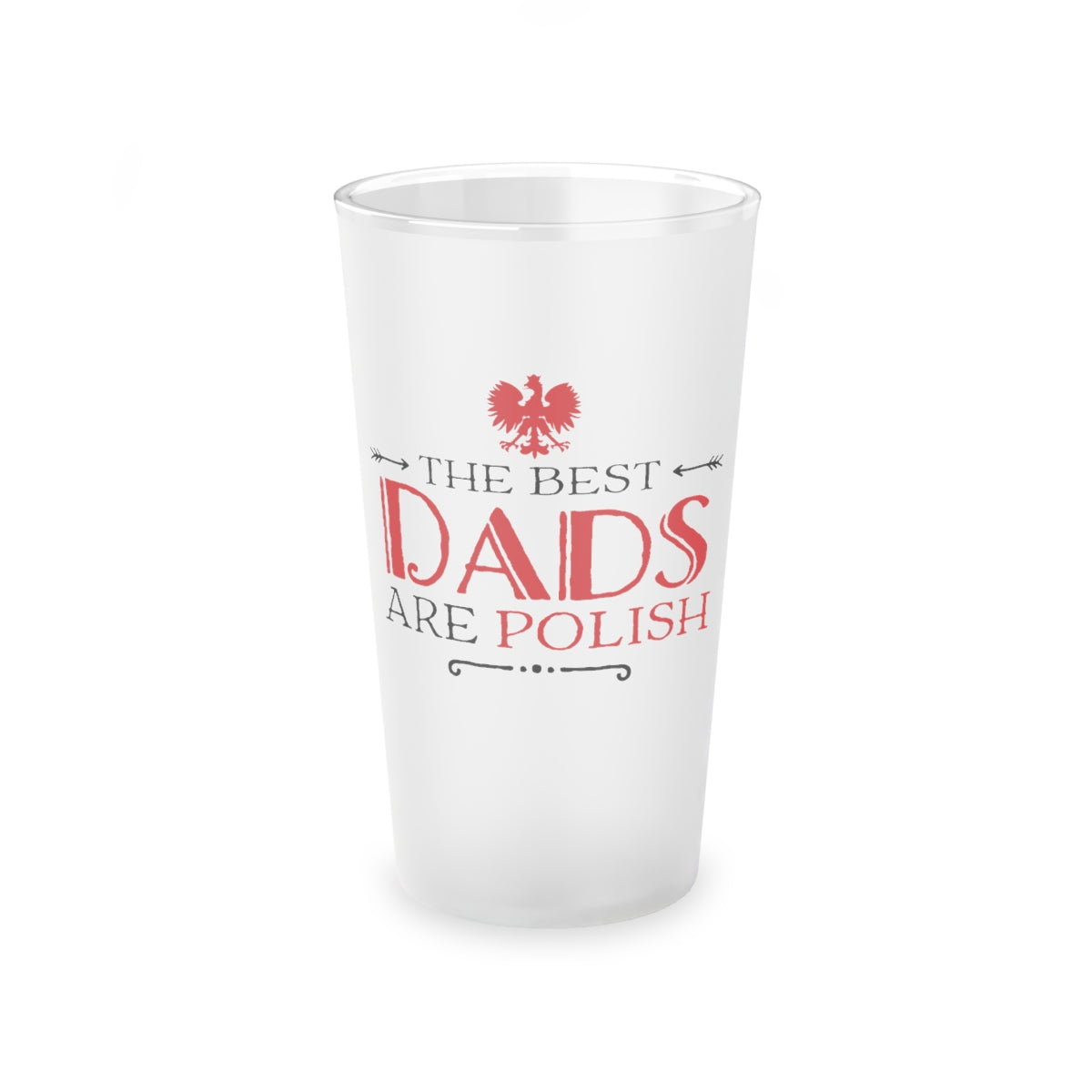 Polish Dads Frosted Pint Glass, 16oz Mug Printify   