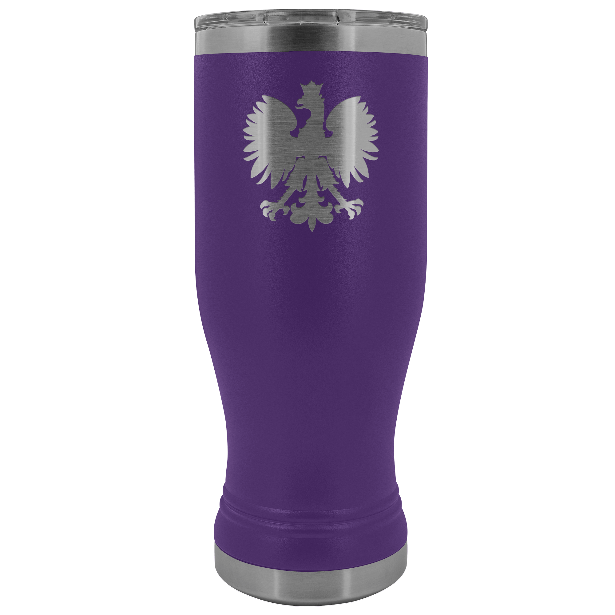 Polish Eagle 20 oz Tumbler Tumblers teelaunch Purple  