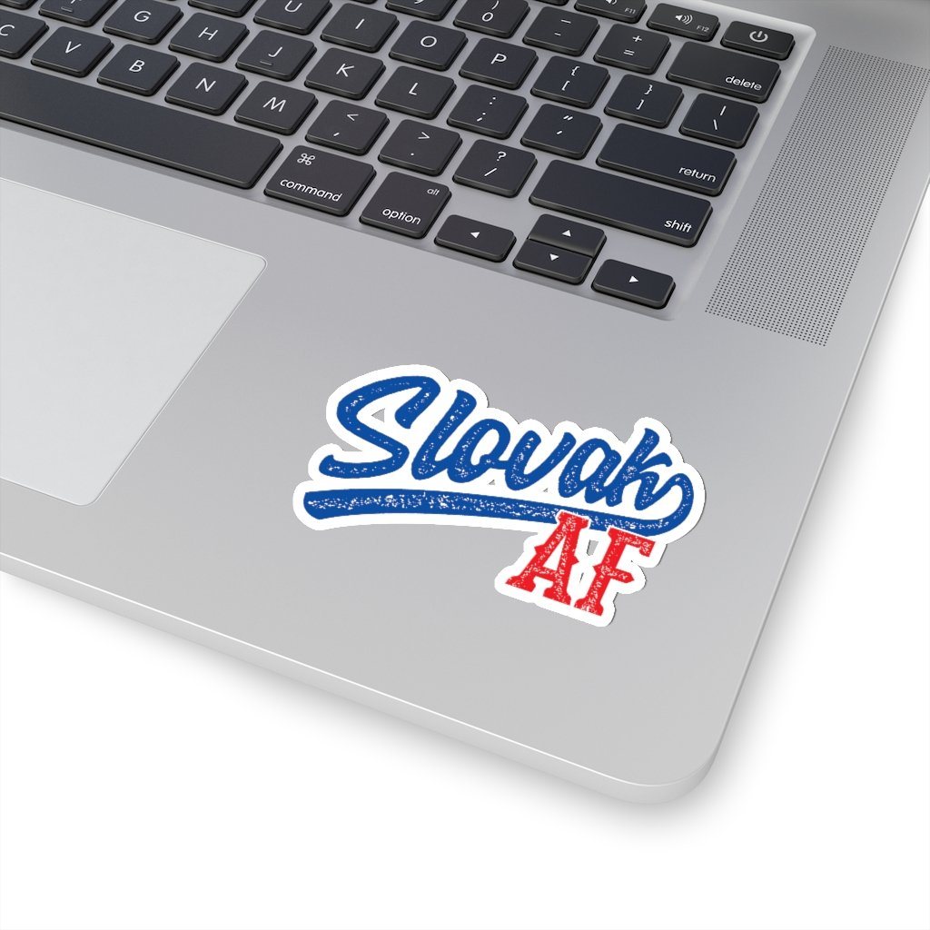 Slovak AF Die-Cut Sticker Paper products Printify   