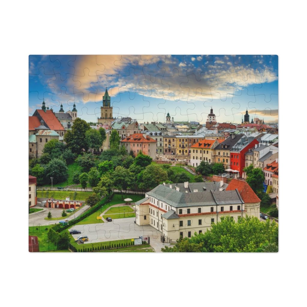 Lublin Old Town Jigsaw Puzzle Puzzle Printify 9.6" × 8" (110 pcs)  