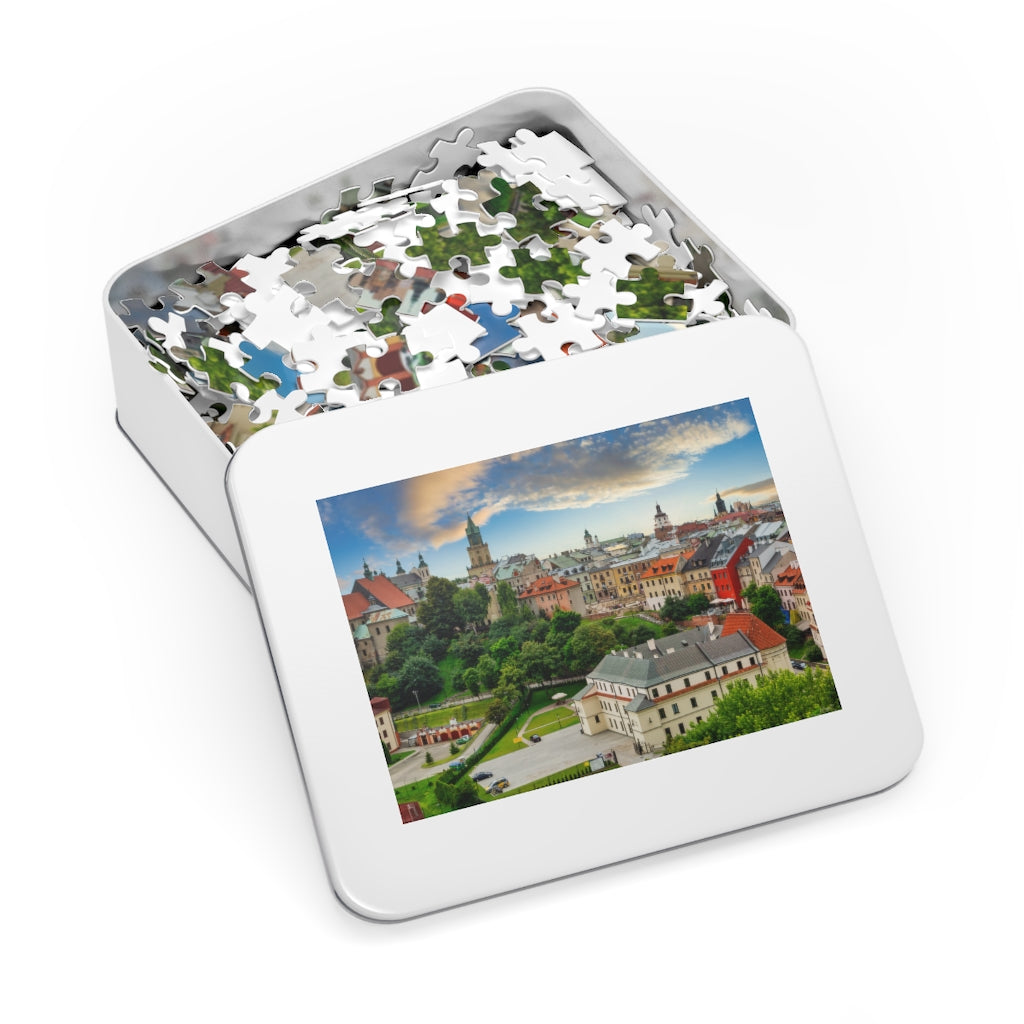Lublin Old Town Jigsaw Puzzle Puzzle Printify   