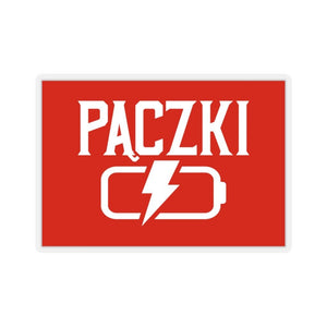 Paczki Power Sticker - 2x2" / Transparent - Polish Shirt Store