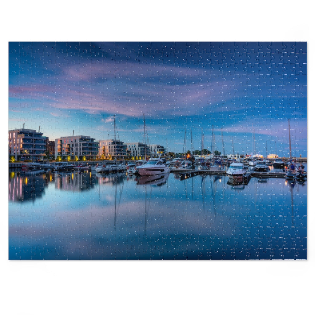Yacht Marina Gydnia Poland Jigsaw Puzzle Puzzle Printify 20.5" × 15" (500 pcs)  
