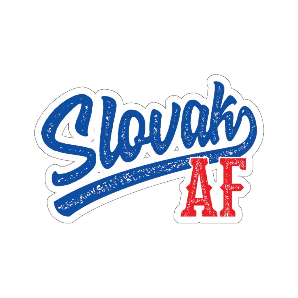 Slovak AF Die-Cut Sticker Paper products Printify 3x3" White 