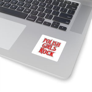 Polish Girls Rock Square Sticker -  - Polish Shirt Store