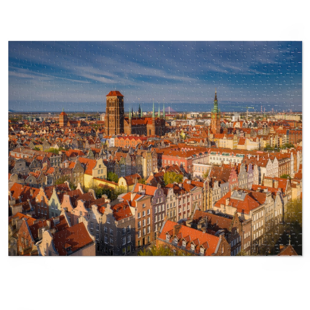 Gdansk Poland Old Town Jigsaw Puzzle Puzzle Printify 20.5" × 15" (500 pcs)  