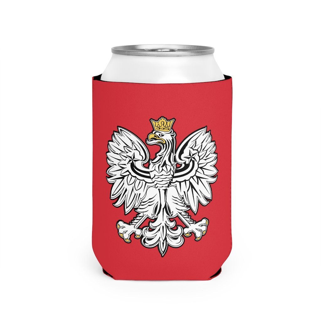 Polish Eagle Can Cooler Sleeve Accessories Printify White One size 