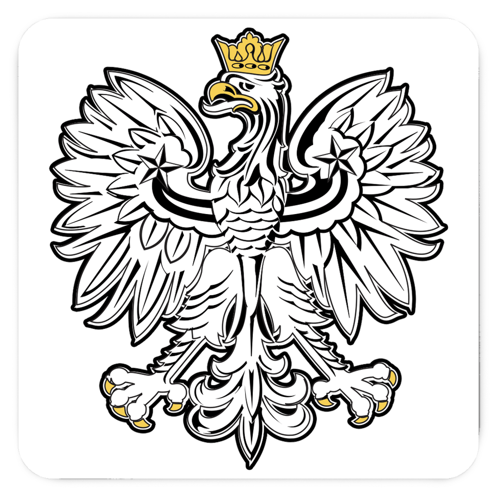 Polish White Eagle Fridge Magnets  Polish Shirt Store 3x3 inch  