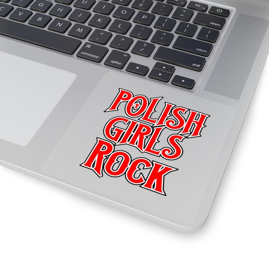 Polish Girls Rock Square Sticker Paper products Printify   