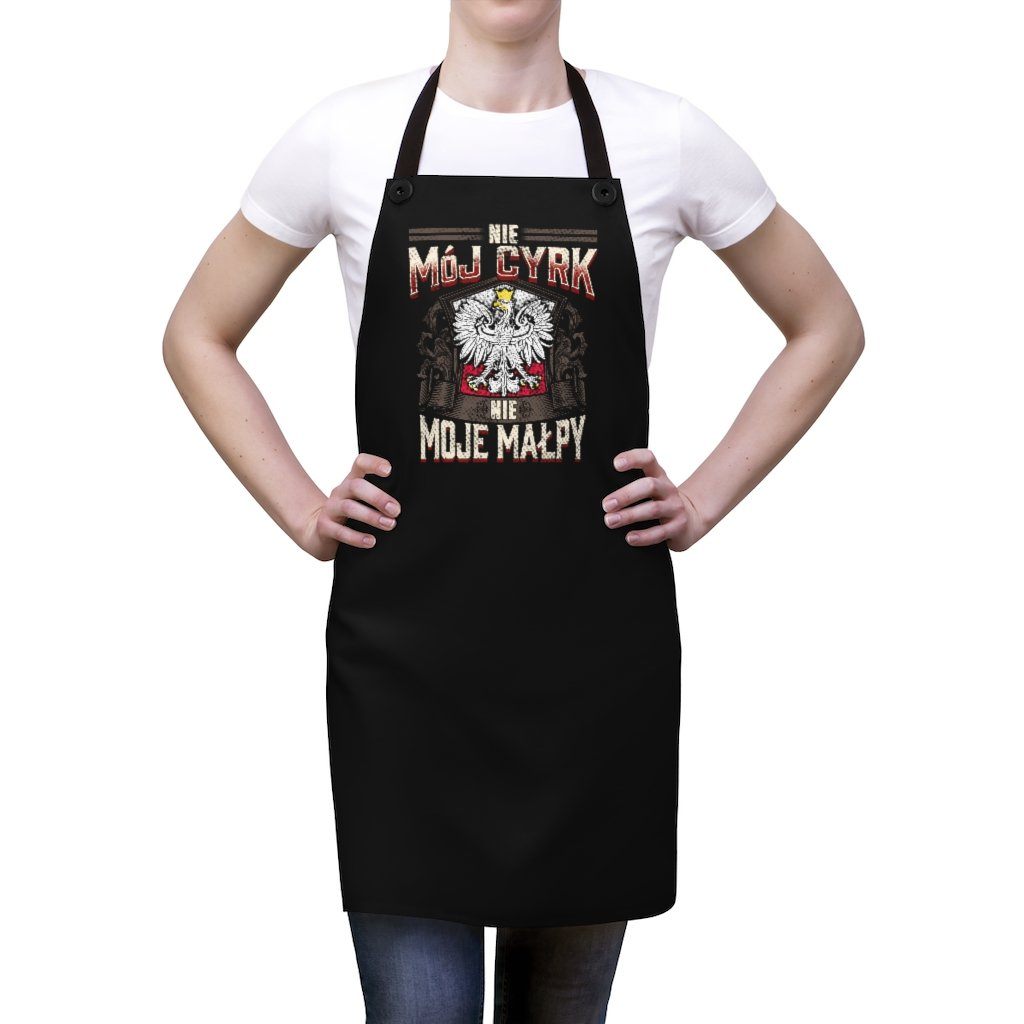Not My Circus Poly Twill Apron Accessories Printify   