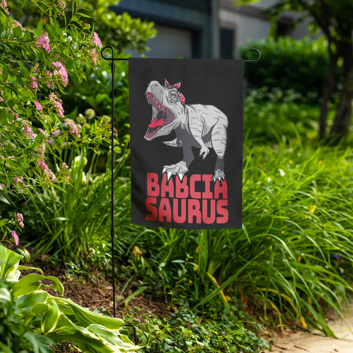 Babciasaurus Garden Flag Home Goods teelaunch   