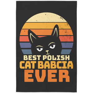 Best Polish Cat Babcia Garden Flag -  - Polish Shirt Store