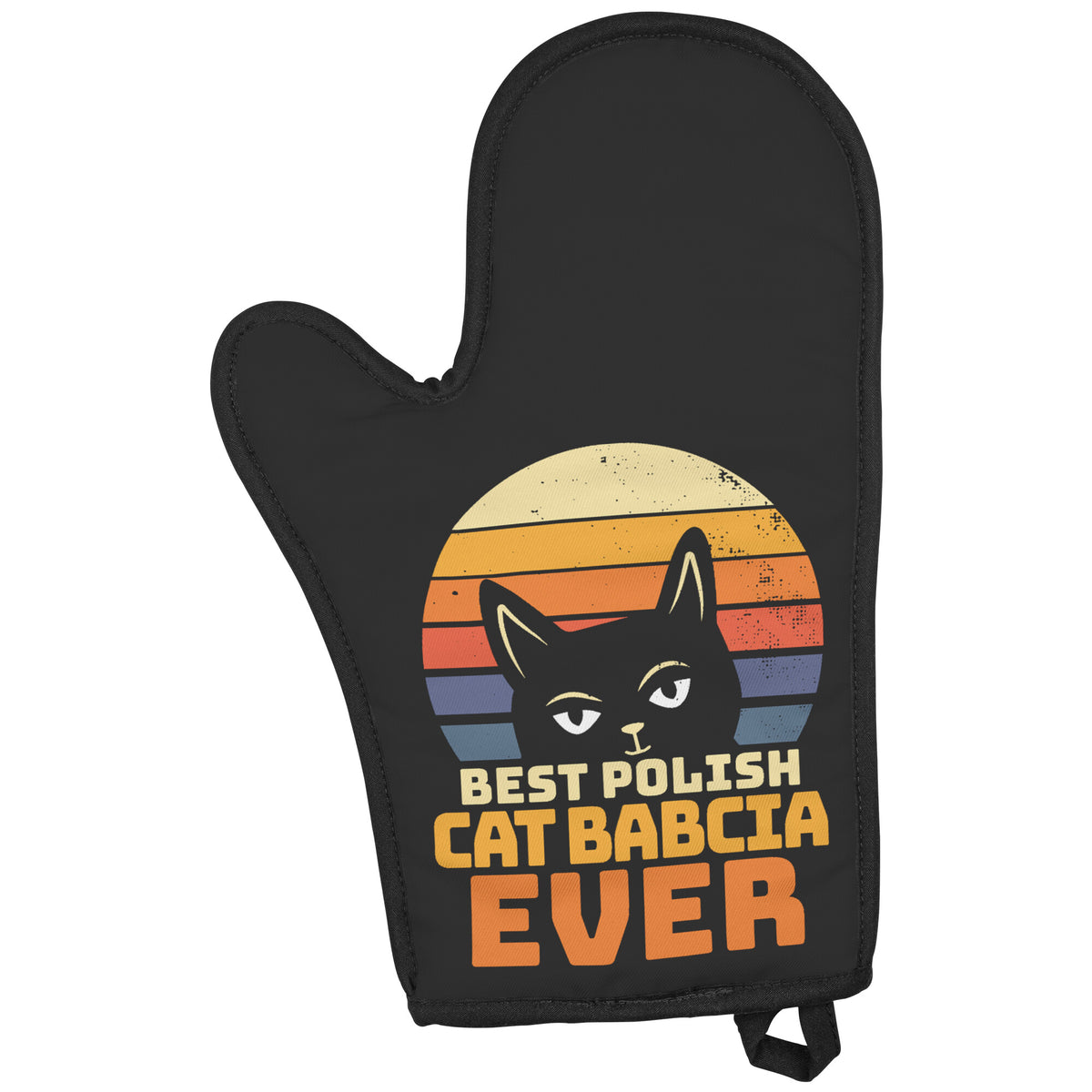 Best Polish Cat Babcia Oven Mitt Kitchenware teelaunch   