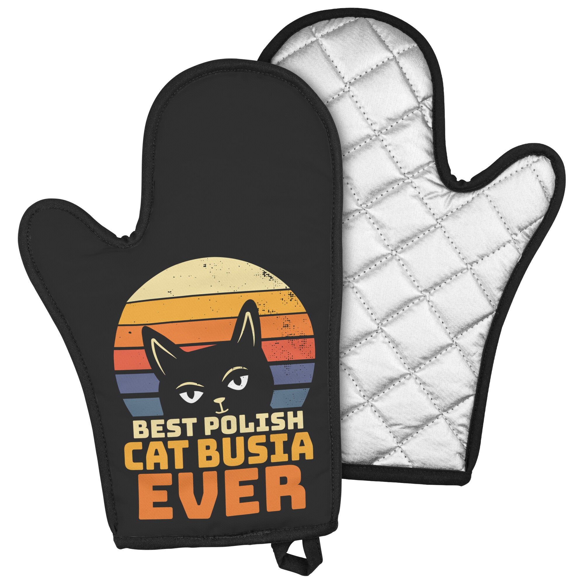 Best Polish Cat Busia Oven Mitt Kitchenware teelaunch   