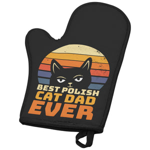 Best Polish Cat Dad Oven Mitt - Default Title - Polish Shirt Store