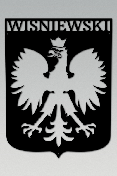 Polish Eagle Monogram Steel Sign - Polish Shirt Store