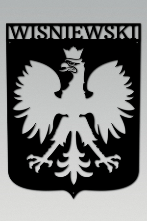 Polish Eagle Monogram Steel Sign -  - Polish Shirt Store