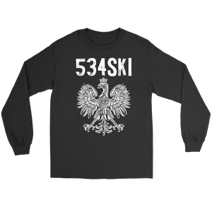 534SKI Wisconsin Polish Pride - Gildan Long Sleeve Tee / Black / S - Polish Shirt Store