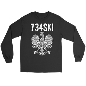 Ann Arbor Michigan Polish Pride Shirt - Gildan Long Sleeve Tee / Black / S - Polish Shirt Store